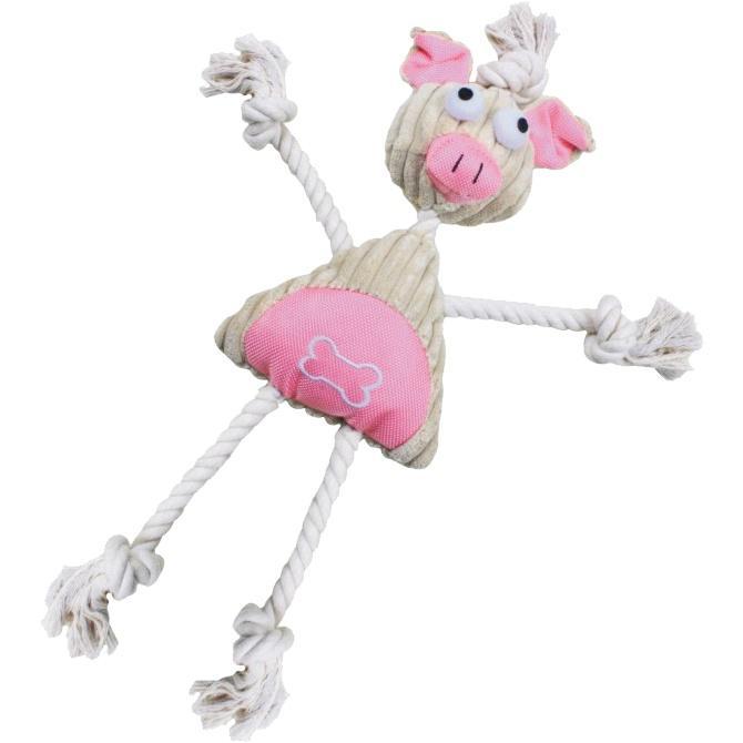Eco-Friendly Jute and Nylon Squeaky Dog Toy