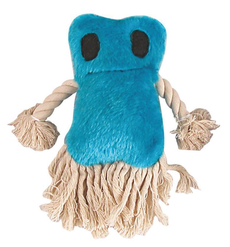 Dog Toy Gift Set with Blue-Themed Duffle Bag, 8-Piece