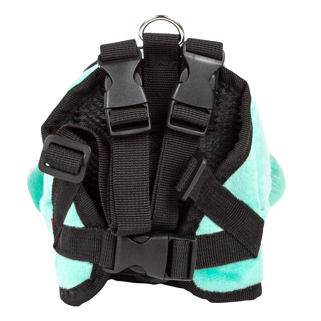 Dog Harness Backpack with Elephant Design and Dual Pockets