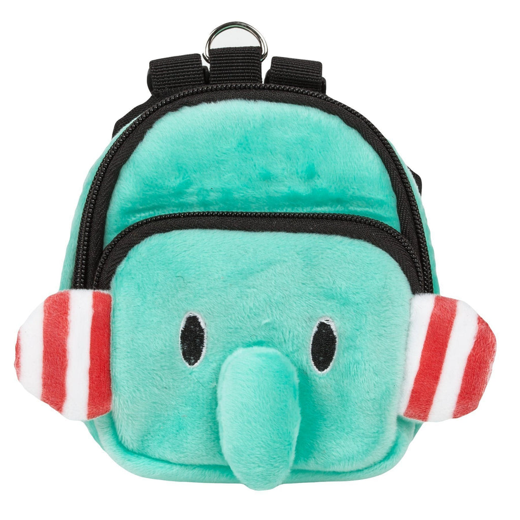 Dog Harness Backpack with Elephant Design and Dual Pockets