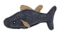 Durable Denim-Inspired Fish Teaser Cat Toy, Machine Washable