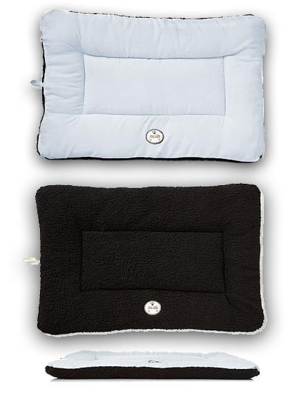 Reversible Eco-Paw Pet Bed Mat with Fleece and Polyester-Cotton