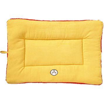 Reversible Eco-Paw Pet Bed Mat with Fleece and Polyester-Cotton