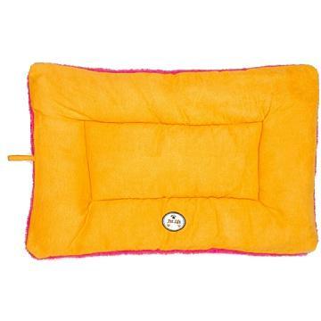 Reversible Eco-Paw Pet Bed Mat with Fleece and Polyester-Cotton