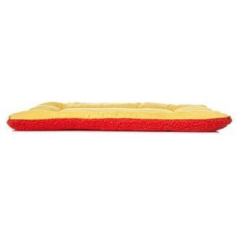 Reversible Eco-Paw Pet Bed Mat with Fleece and Polyester-Cotton