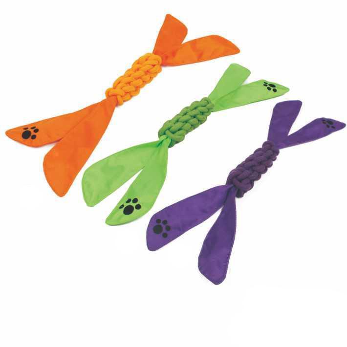 Extreme Twist Jute and Nylon Squeak Dog Toy