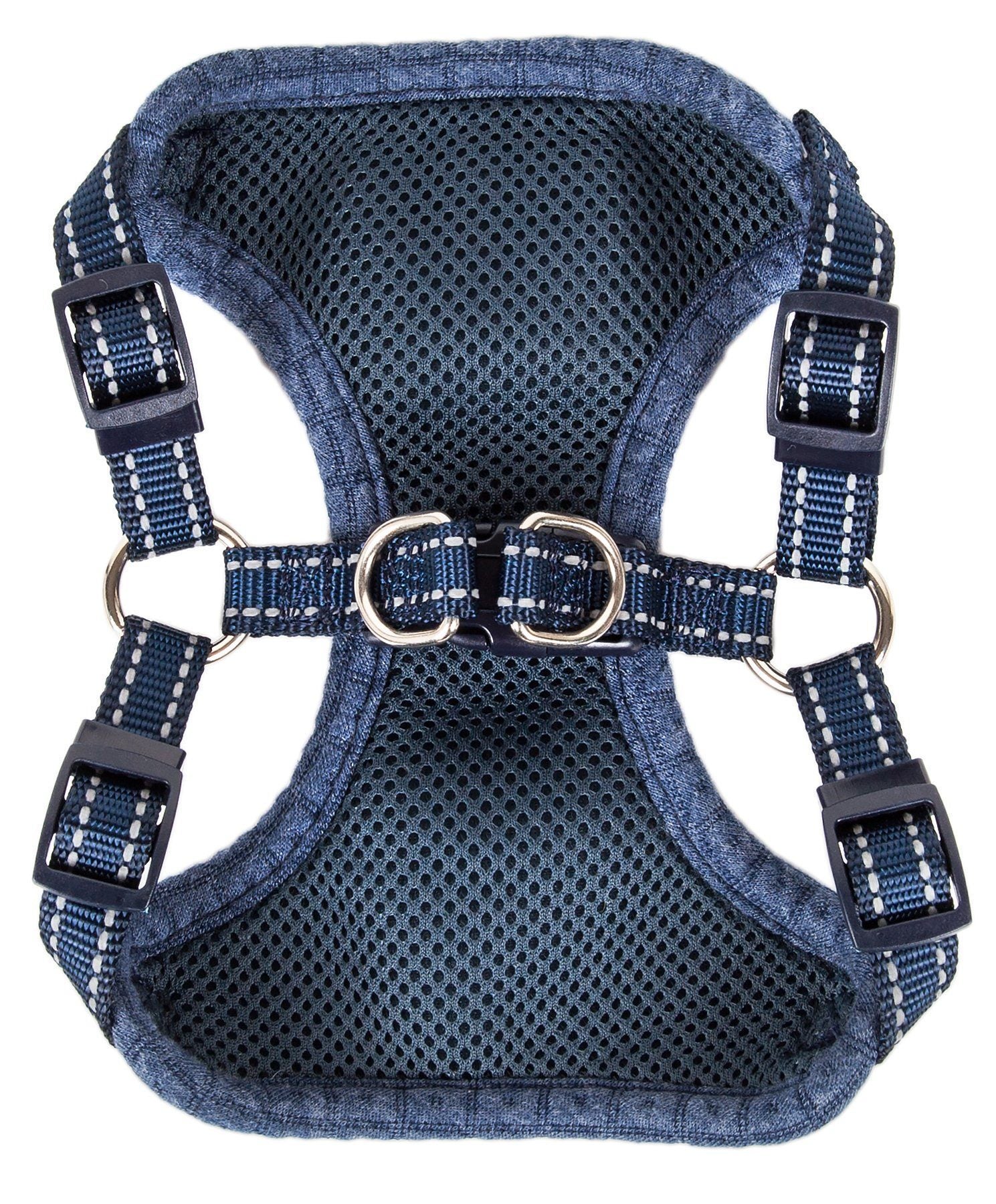 Flam-Bowyant Mesh Adjustable Dog Harness with Bow Tie