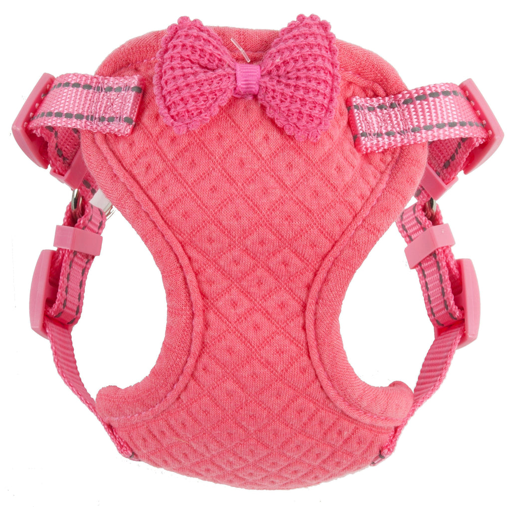 Flam-Bowyant Mesh Adjustable Dog Harness with Bow Tie