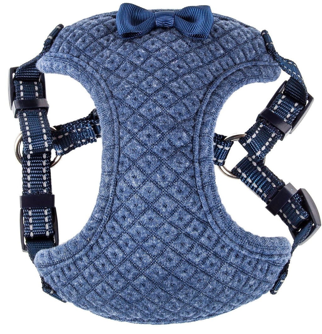 Flam-Bowyant Mesh Adjustable Dog Harness with Bow Tie