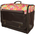 Floral Lightweight Folding Dog Crate with Mesh Panels