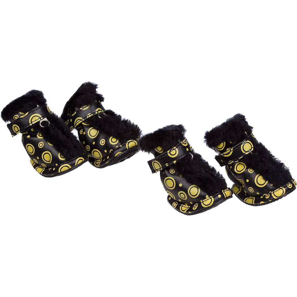 Waterproof Dog Boots with Thinsulate and Faux Fur Lining