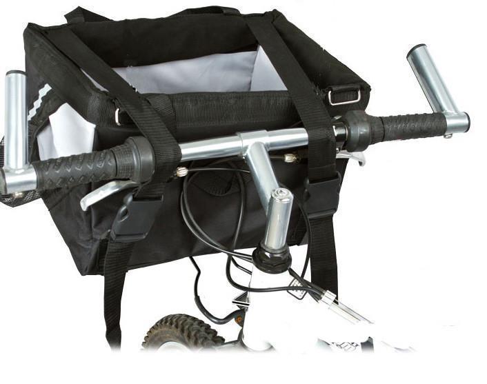 Collapsible Bike Carrier for Small Dogs and Puppies, Front Handlebar Mount