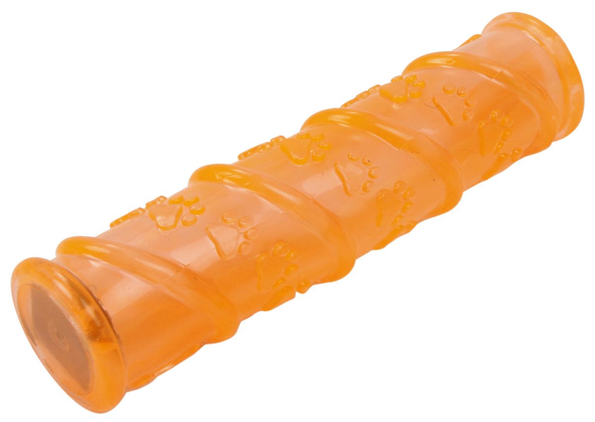 Glow-Stick Squeak and Chew Dog Toy with LED Light, TPR, 9.45"