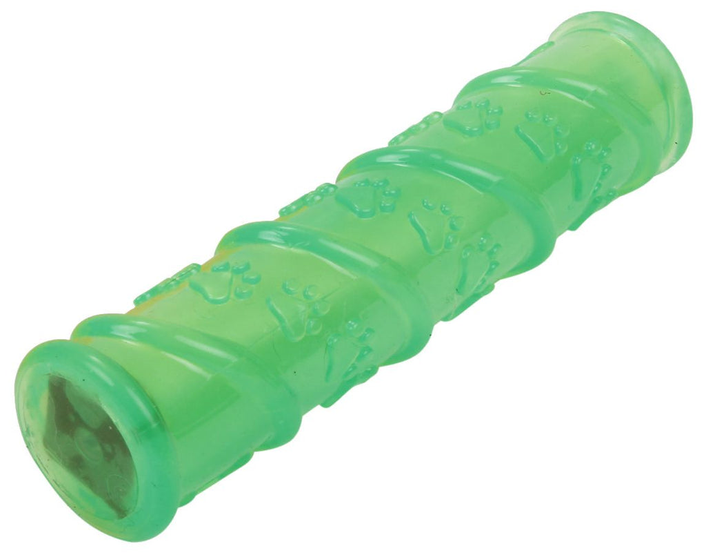 Glow-Stick Squeak and Chew Dog Toy with LED Light, TPR, 9.45"
