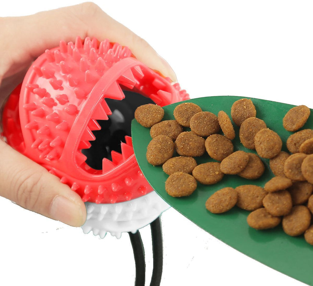 Grip N' Play Treat Dispensing Suction Cup Dog Toy, 16.9"