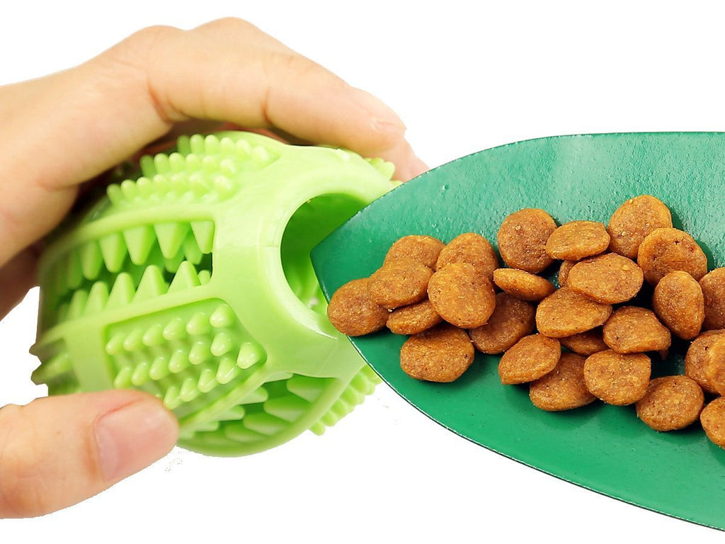 Treat-Dispensing Suction Cup Football Dog Toy with Dual Ropes