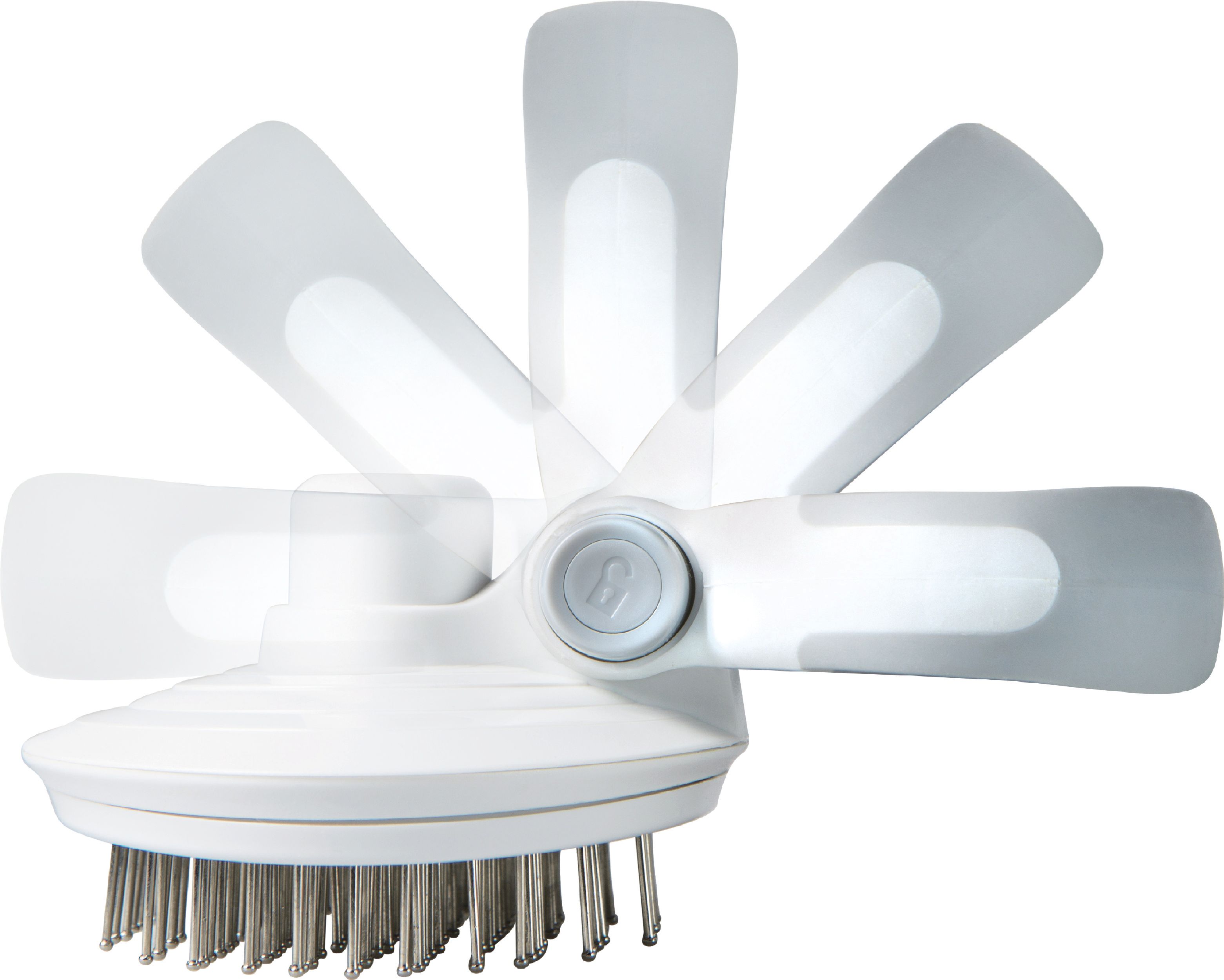 Gyrater Travel Self-Cleaning Swivel Pet Pin Brush for Dogs & Cats