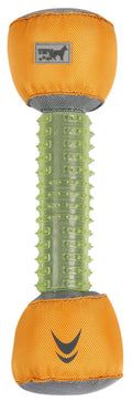 Floating Dental Dog Toy with Nylon Ends and Textured Rubber Center, 13"