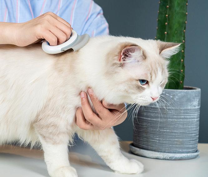 Knuckler Handheld Flexible Grooming Rake Comb for Cats & Dogs