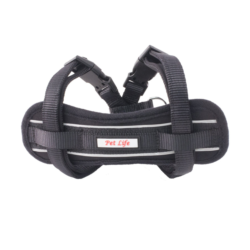 Pet Life ® 'Mountaineer' Chest Compressive Adjustable and Reflective Easy Pull Pet Dog Harness