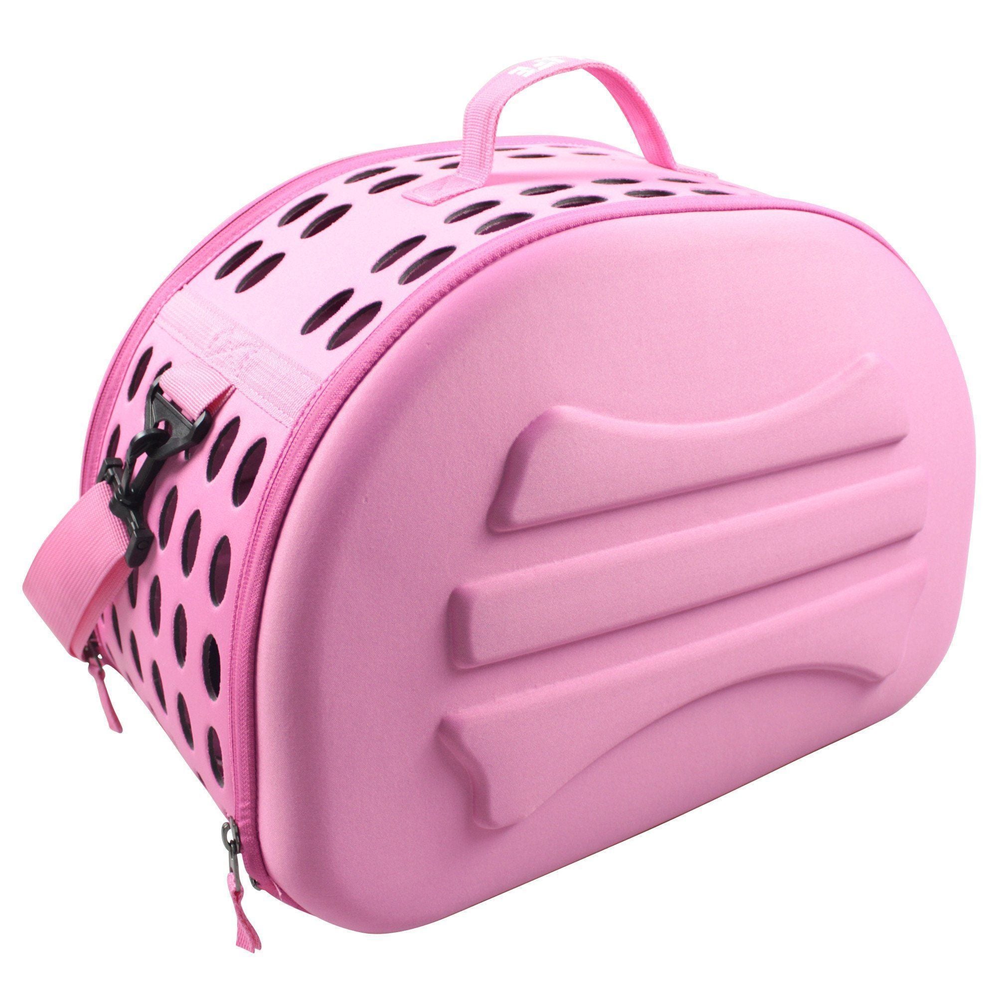 Collapsible PVC Pet Carrier with Foam Core, 18.2" x 11.4" x 13.3"