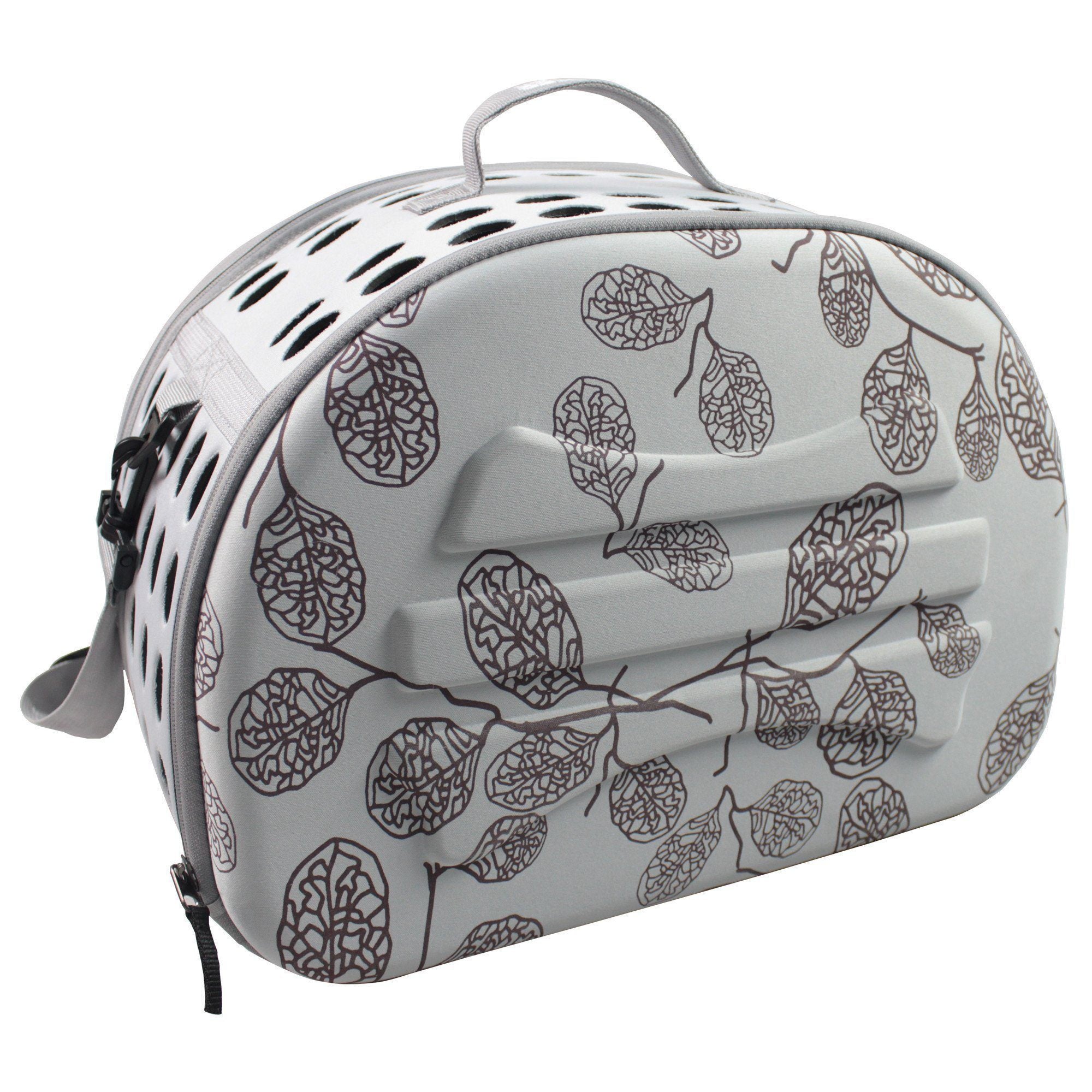 Collapsible PVC Pet Carrier with Foam Core, 18.2" x 11.4" x 13.3"