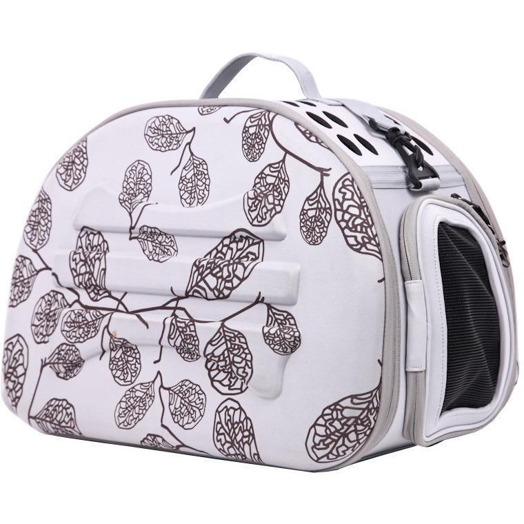 Collapsible PVC Pet Carrier with Foam Core, 18.2" x 11.4" x 13.3"