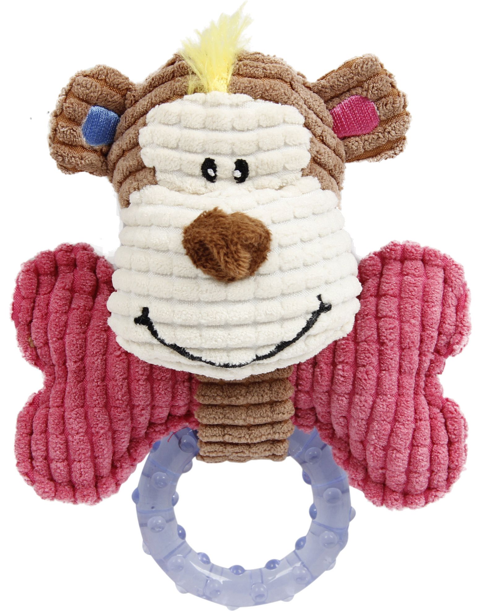 Plush Squeaking Teething Toy for Puppies, Small Dogs & Cats, 6.1"