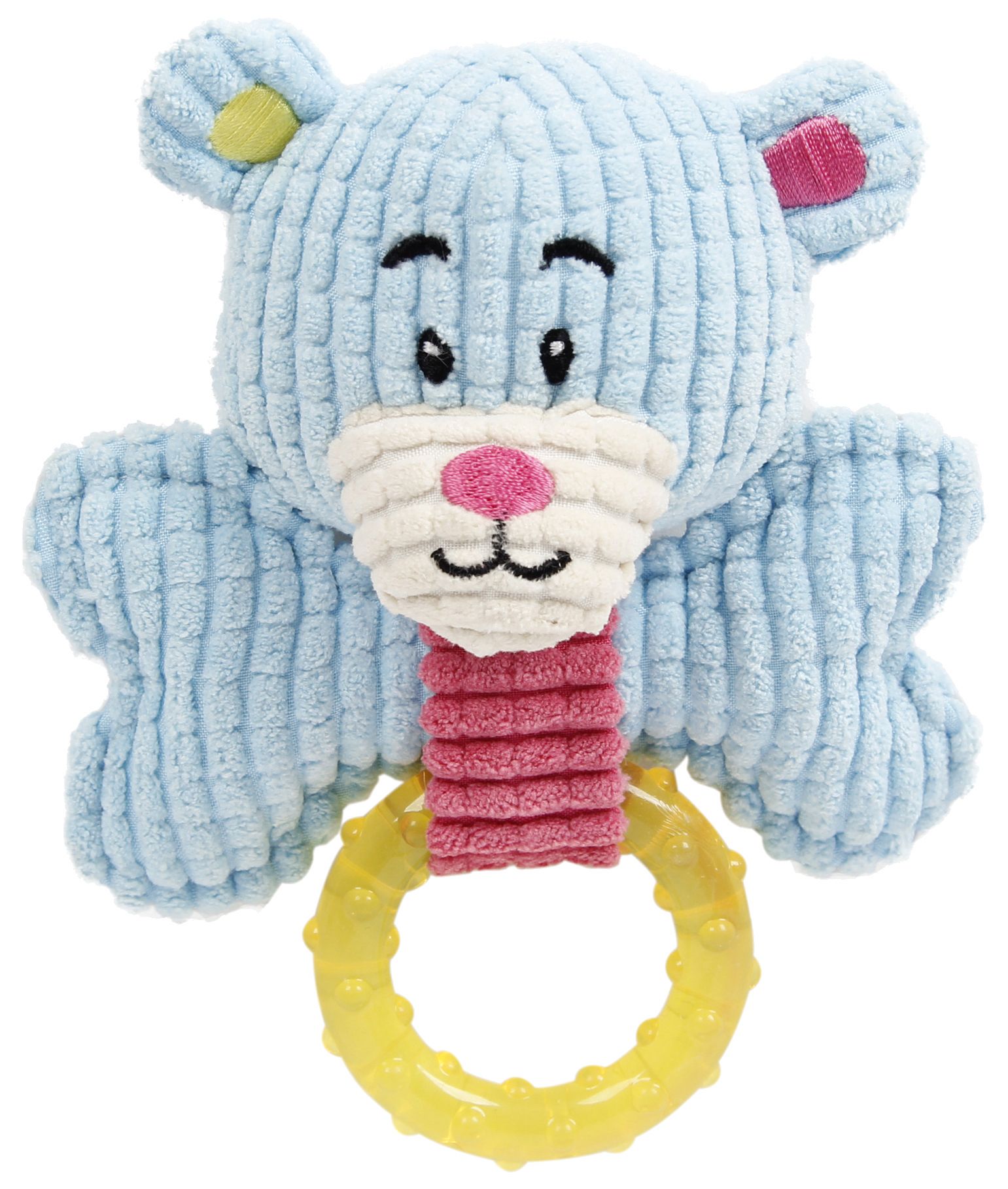Plush Squeaking Teething Toy for Puppies, Small Dogs & Cats, 6.1"