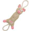 Eco-Friendly Jute Tug Toy for Dogs with Dual Rope Handles