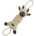 Eco-Friendly Jute Tug Toy for Dogs with Dual Rope Handles