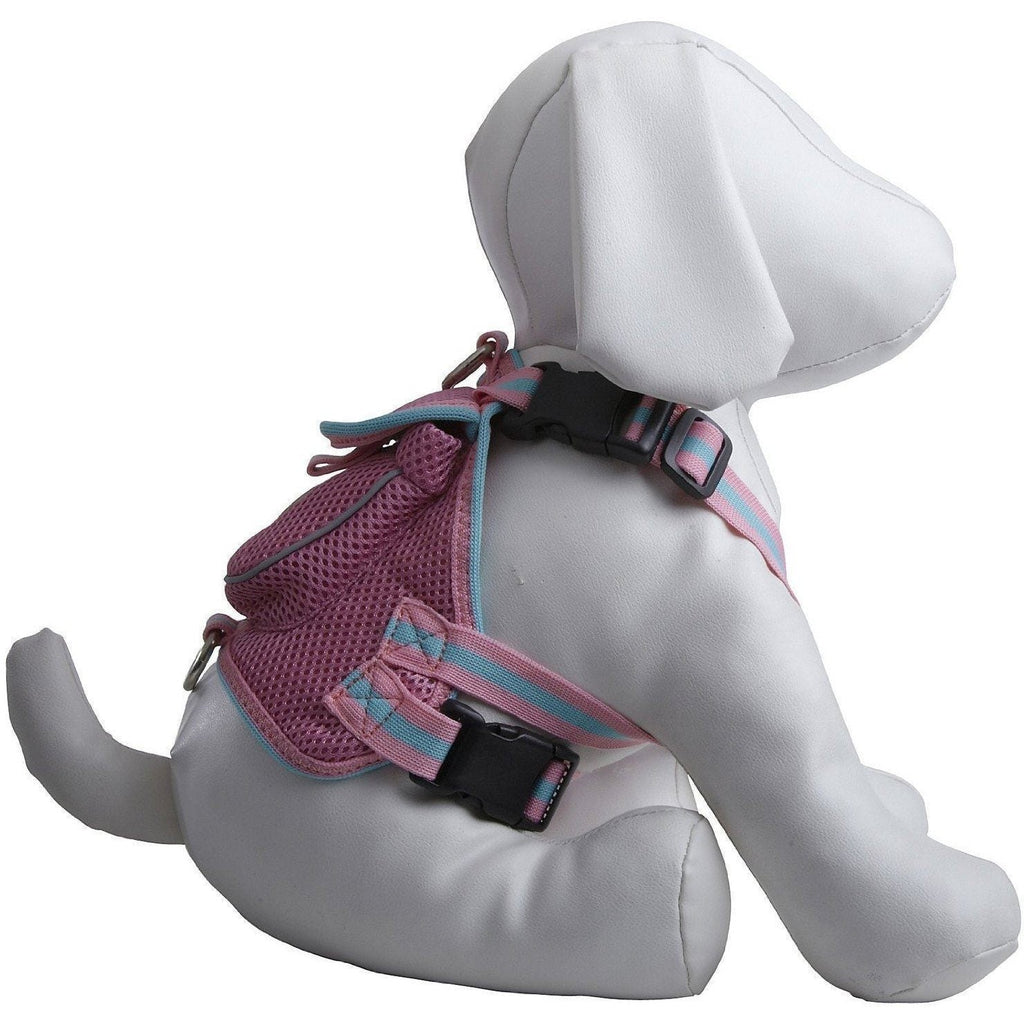 Mesh Pet Harness With Pouch – Adjustable, Breathable Design