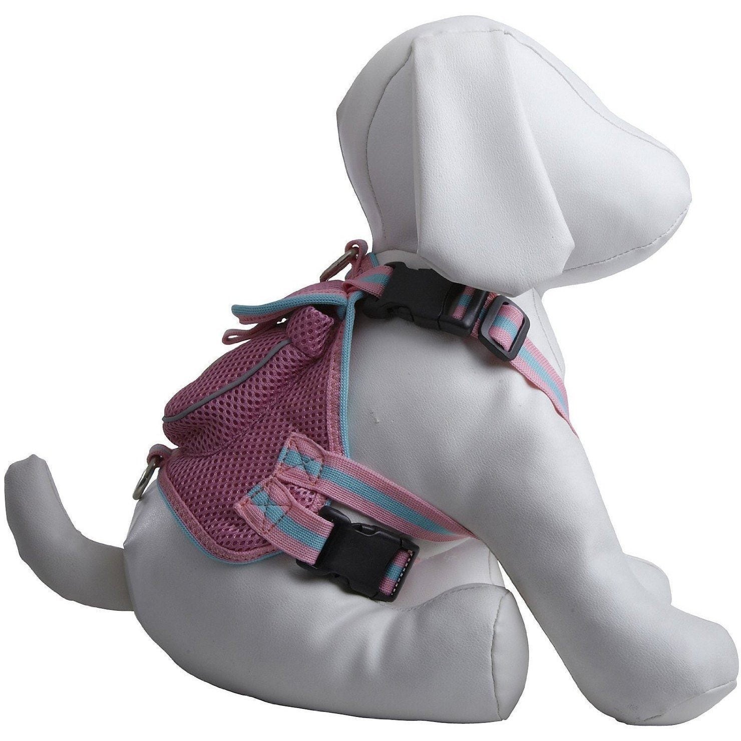 Mesh Pet Harness With Pouch – Adjustable, Breathable Design