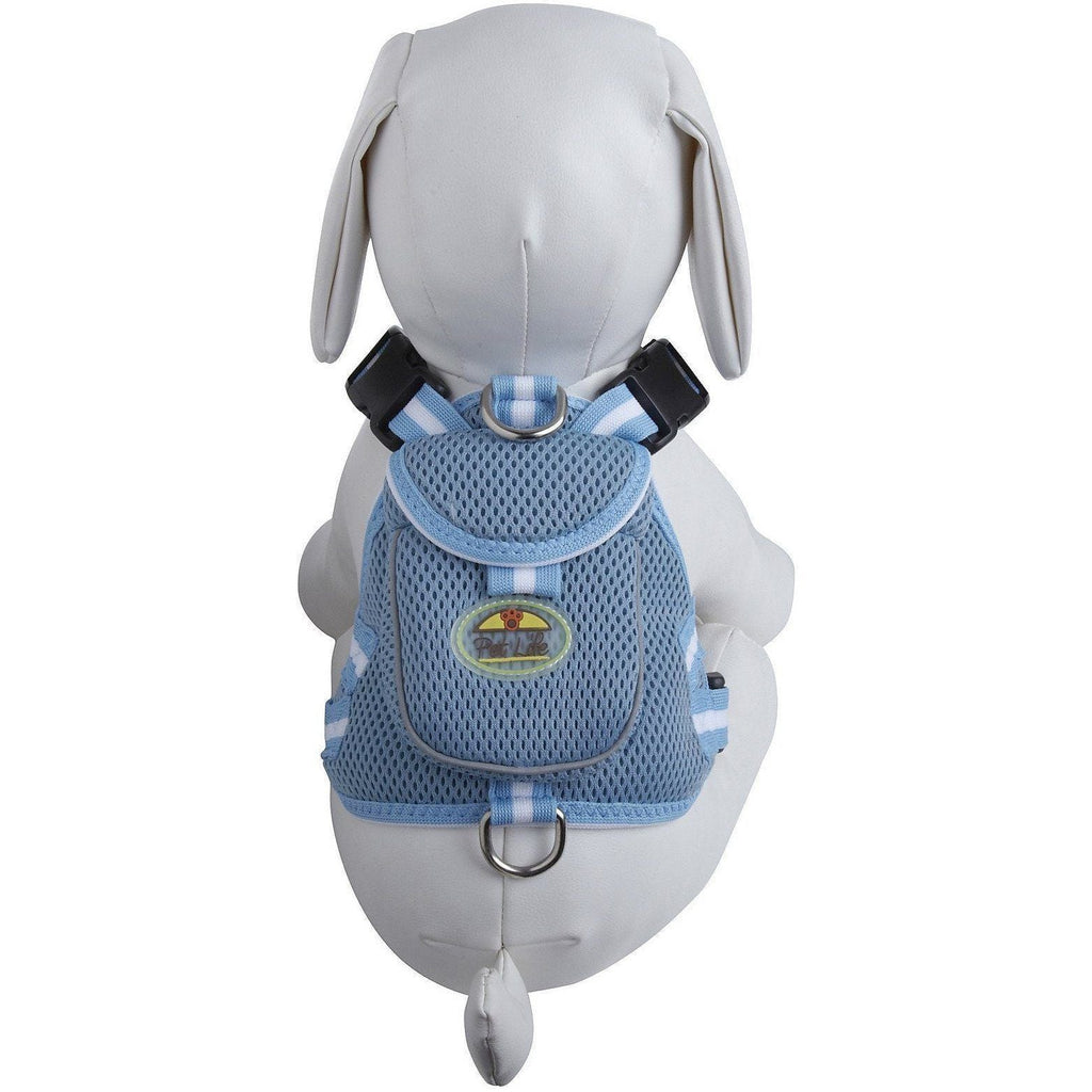 Mesh Pet Harness With Pouch – Adjustable, Breathable Design
