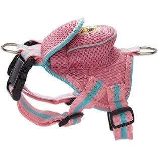 Mesh Pet Harness With Pouch – Adjustable, Breathable Design