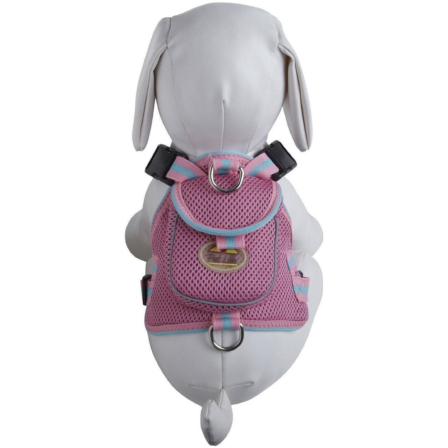 Mesh Pet Harness With Pouch – Adjustable, Breathable Design