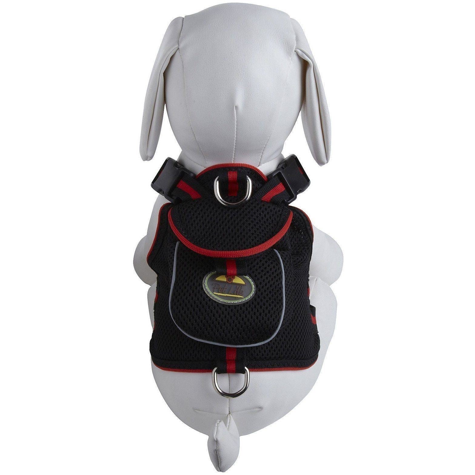 Mesh Pet Harness With Pouch – Adjustable, Breathable Design