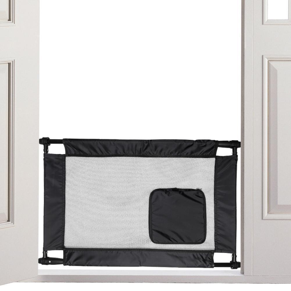 Collapsible Adjustable Pet Gate for Small Dogs and Cats, Mesh Door