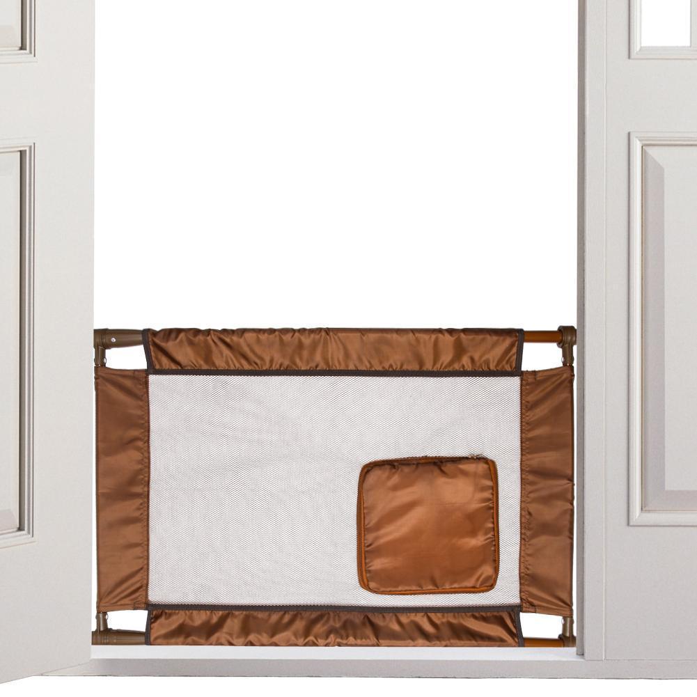 Collapsible Adjustable Pet Gate for Small Dogs and Cats, Mesh Door