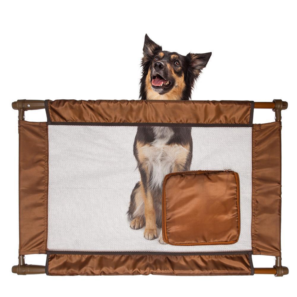 Collapsible Adjustable Pet Gate for Small Dogs and Cats, Mesh Door