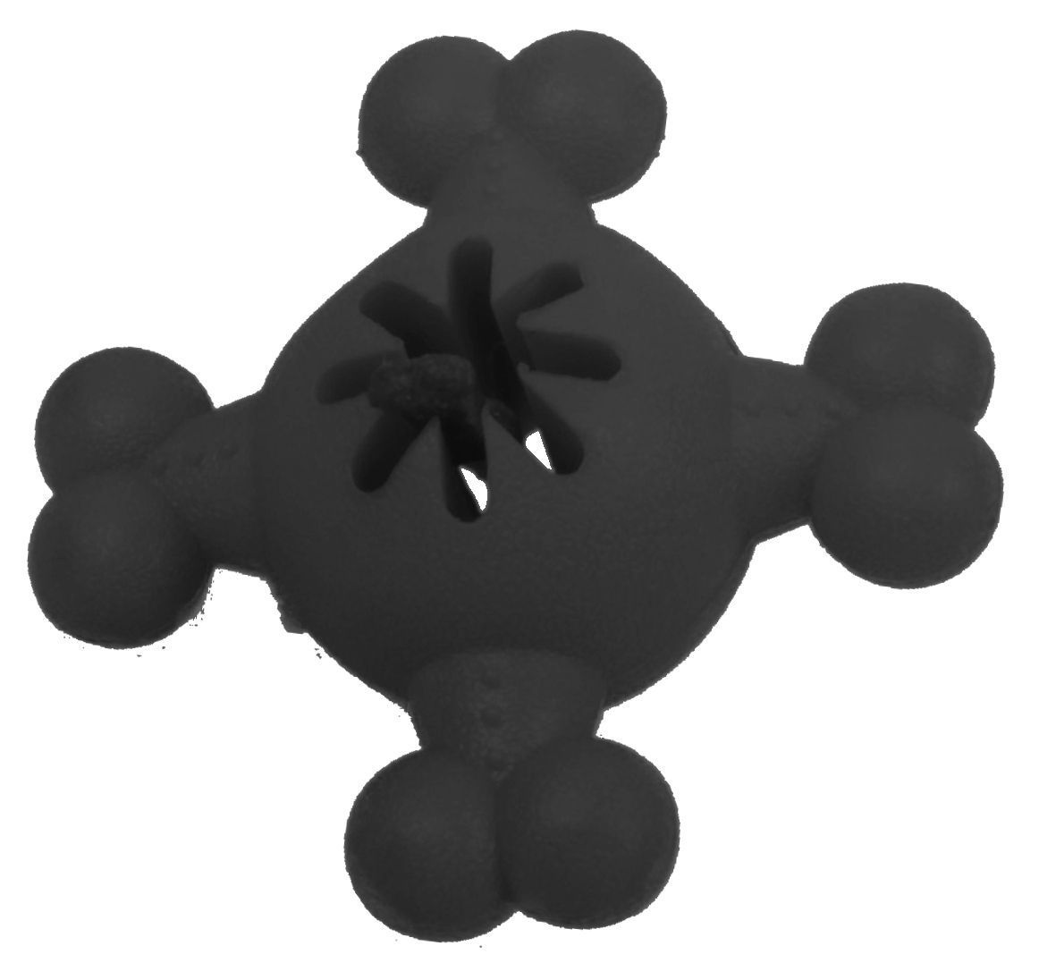 Quadra-Bone Treat Dispensing Dog Toy, Durable TPR, 5.2"