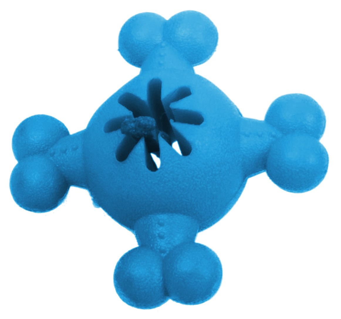 Quadra-Bone Treat Dispensing Dog Toy, Durable TPR, 5.2"