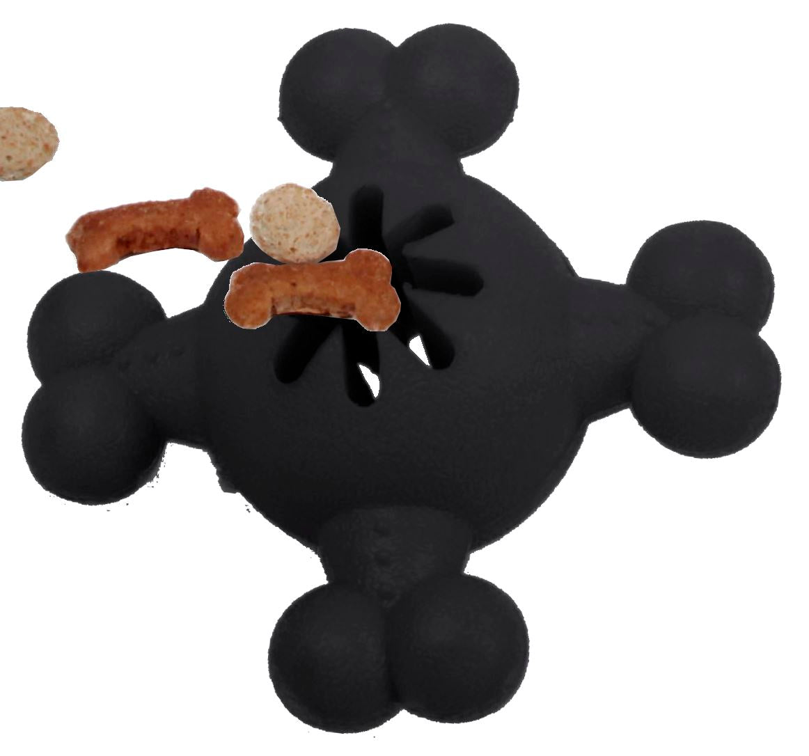 Quadra-Bone Treat Dispensing Dog Toy, Durable TPR, 5.2"