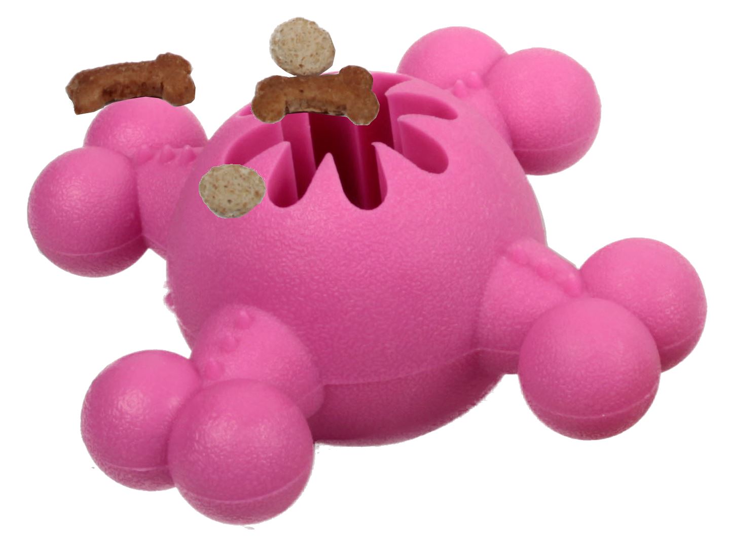 Quadra-Bone Treat Dispensing Dog Toy, Durable TPR, 5.2"