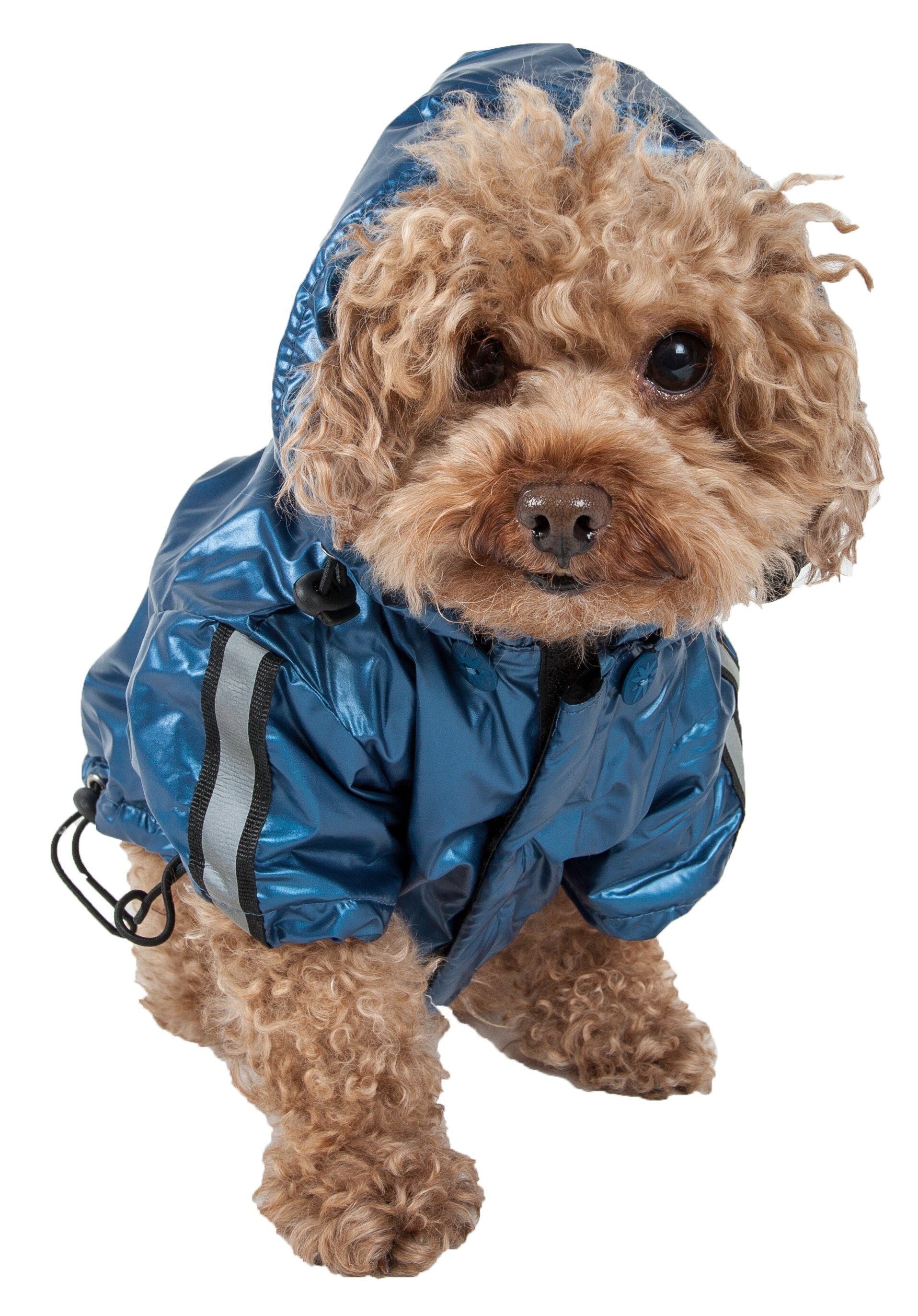 Reflecta-Sport Windbreaker Dog Raincoat Jacket with Removable Hood
