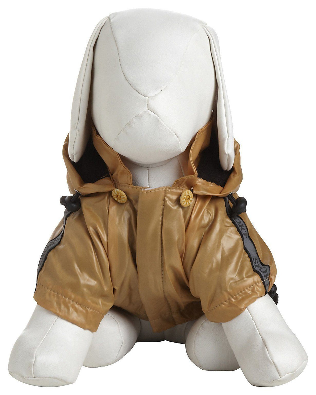 Dog Raincoat Jacket with Removable Hood and Reflective Strip
