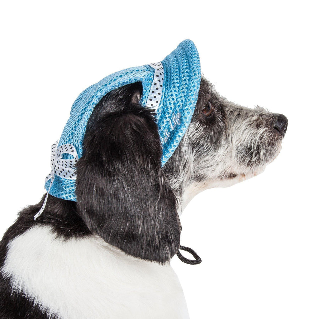 Sea Spot Mesh Brimmed Dog Hat with UV Protection