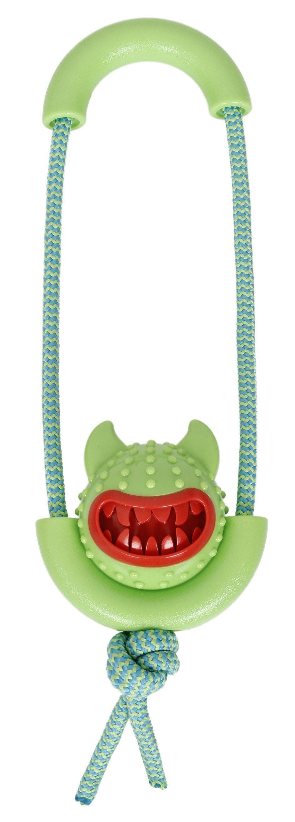 Interactive Treat-Dispensing Dog Toy with Squeaker, 12.6"