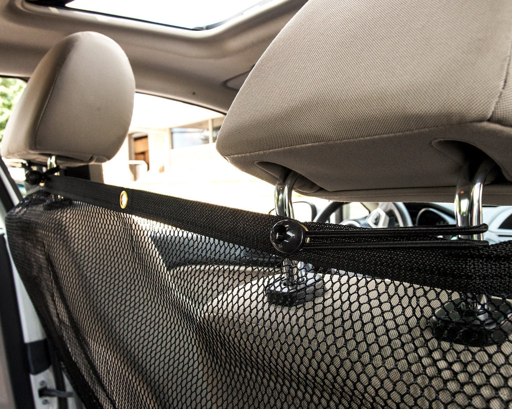 Folding Backseat Safety Car Barrier with Mesh Window, 45" x 24.4"