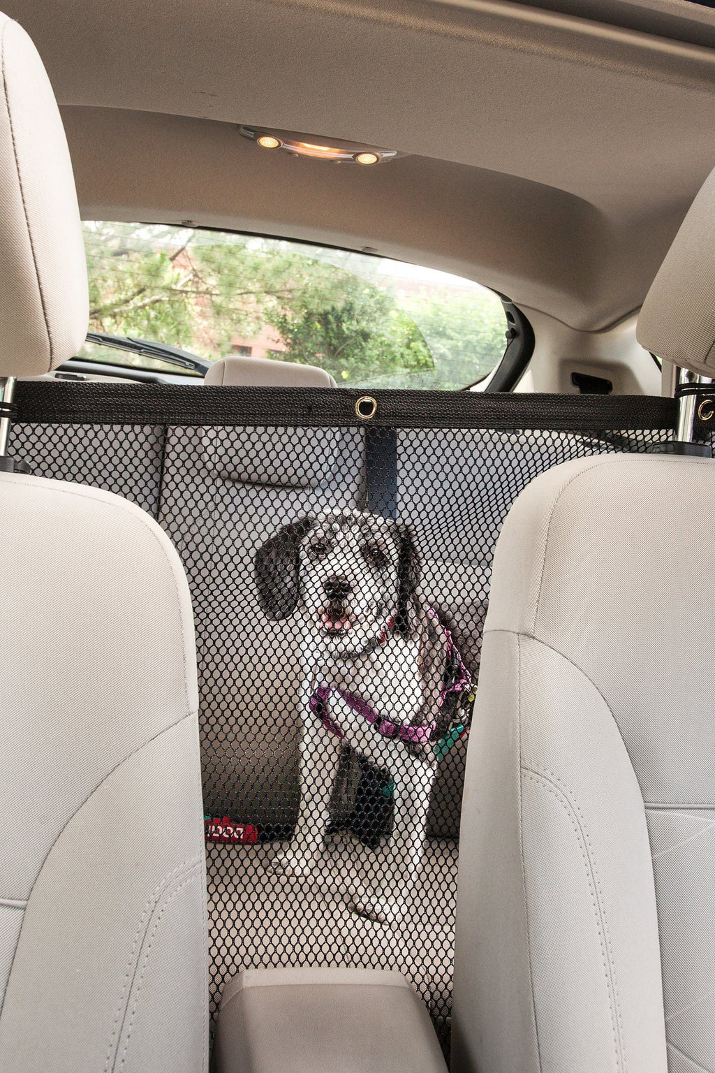 Folding Backseat Safety Car Barrier with Mesh Window, 45" x 24.4"